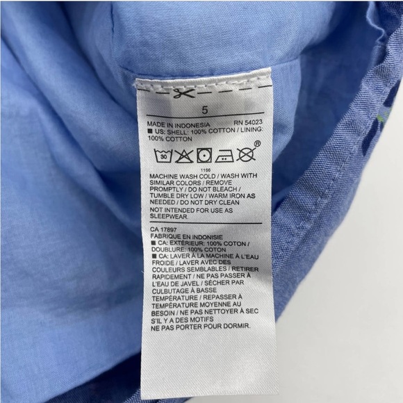 JANIE AND JACK Floral Smocked Bubble Sleeve Dress Girls Size 5 Summer Cotton - Picture 9 of 10